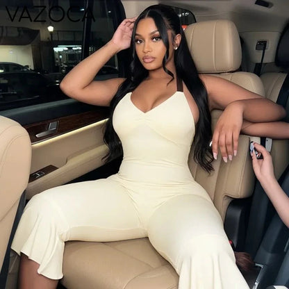Bowknot Backless Jumpsuit