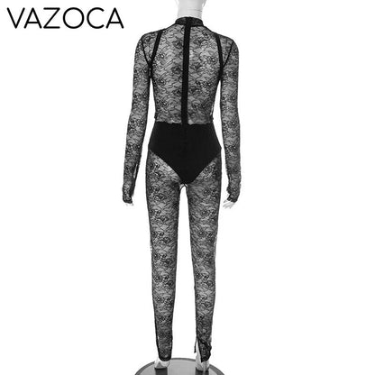 Atasa Mesh Jumpsuit