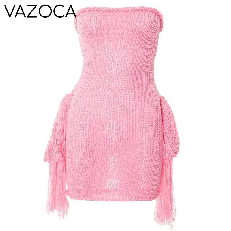 Ruth Crochet Mini Dress
