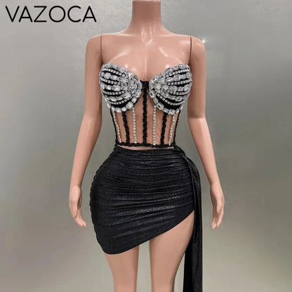 A Star Strapless Skirt Set