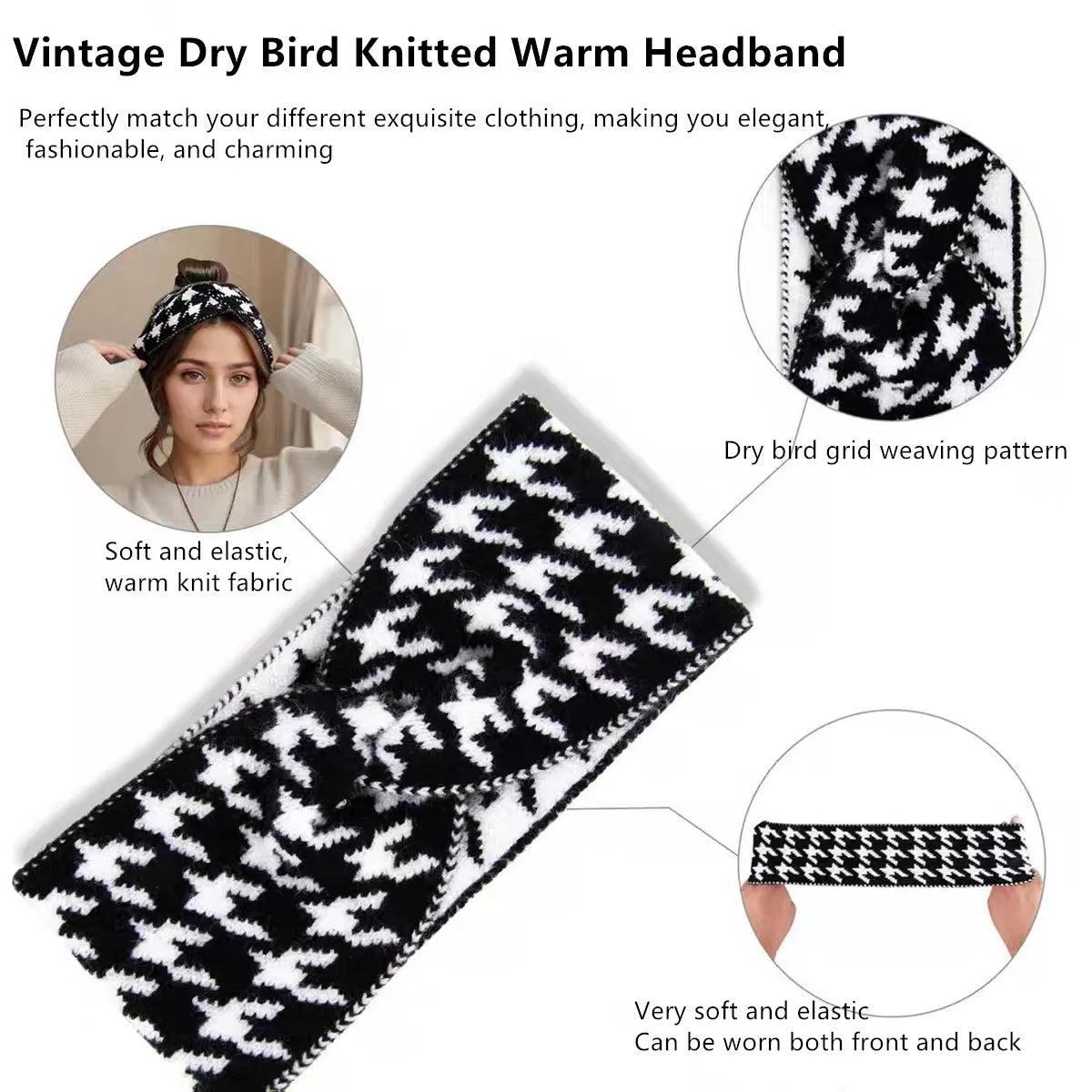 Retro Knitted Headband