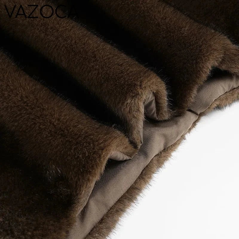 Furry Pleated Mini Skirt