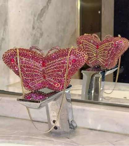 Luxury Butterfly Rhinestone Bag