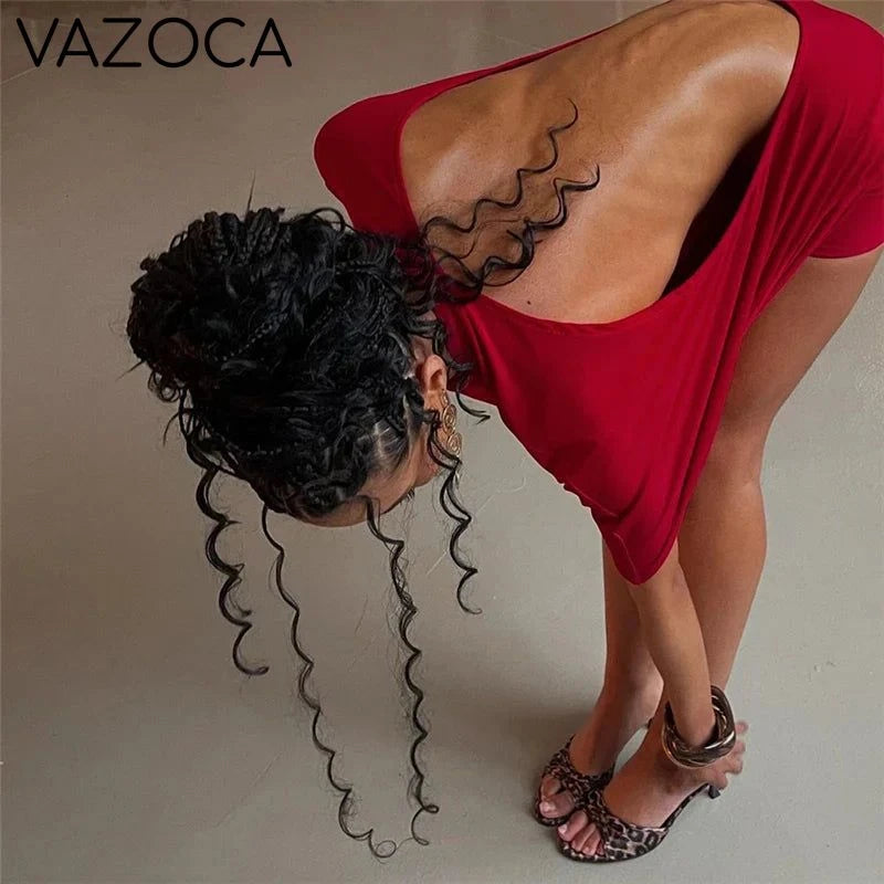 Seduce Halter Backless Dress