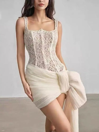 Bow Corset Mini Dress