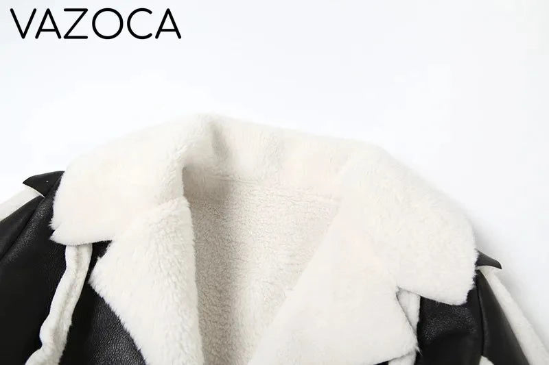 Fur Collar Crop Jacket