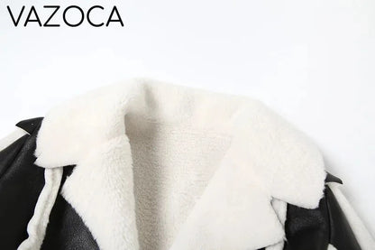 Fur Collar Crop Jacket