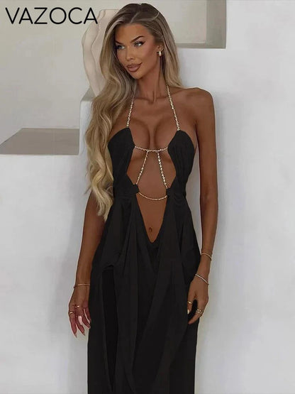 Nina Ruched Maxi Dress