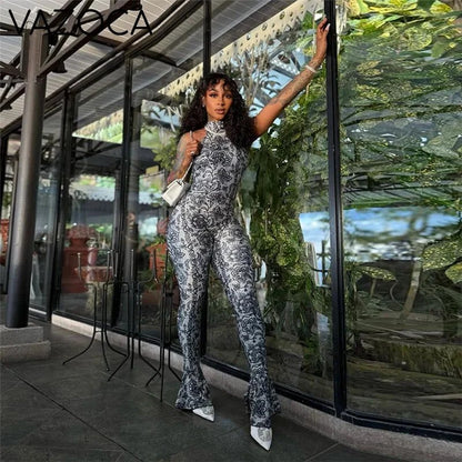 Halter Flare Jumpsuit