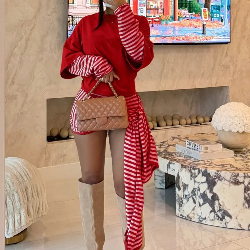 Issa Wrap Skirt Tie Skirt Set