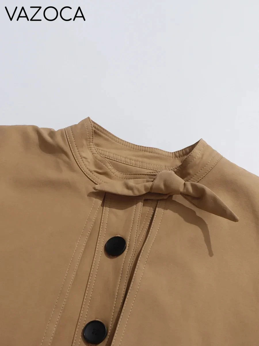 Bowknot Trench Coat