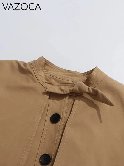 Bowknot Trench Coat