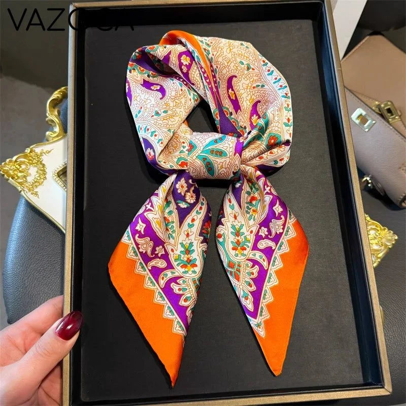 Houndstooth Printed Vintage Headscarf 12 68X68CM