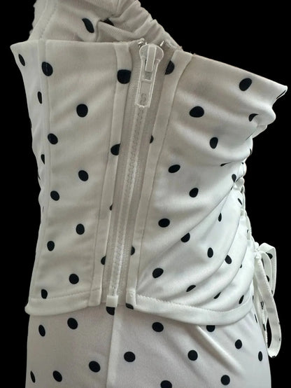 Polka Dot Corset Romper