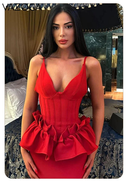 Huda Peplum Bandage Dress