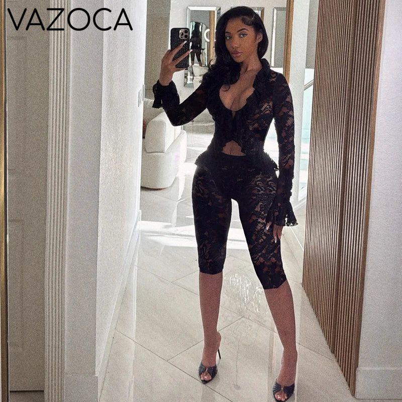 Lace Flare Trim Set