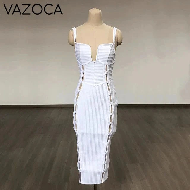 No Cuts Given Bandage Midi Dress