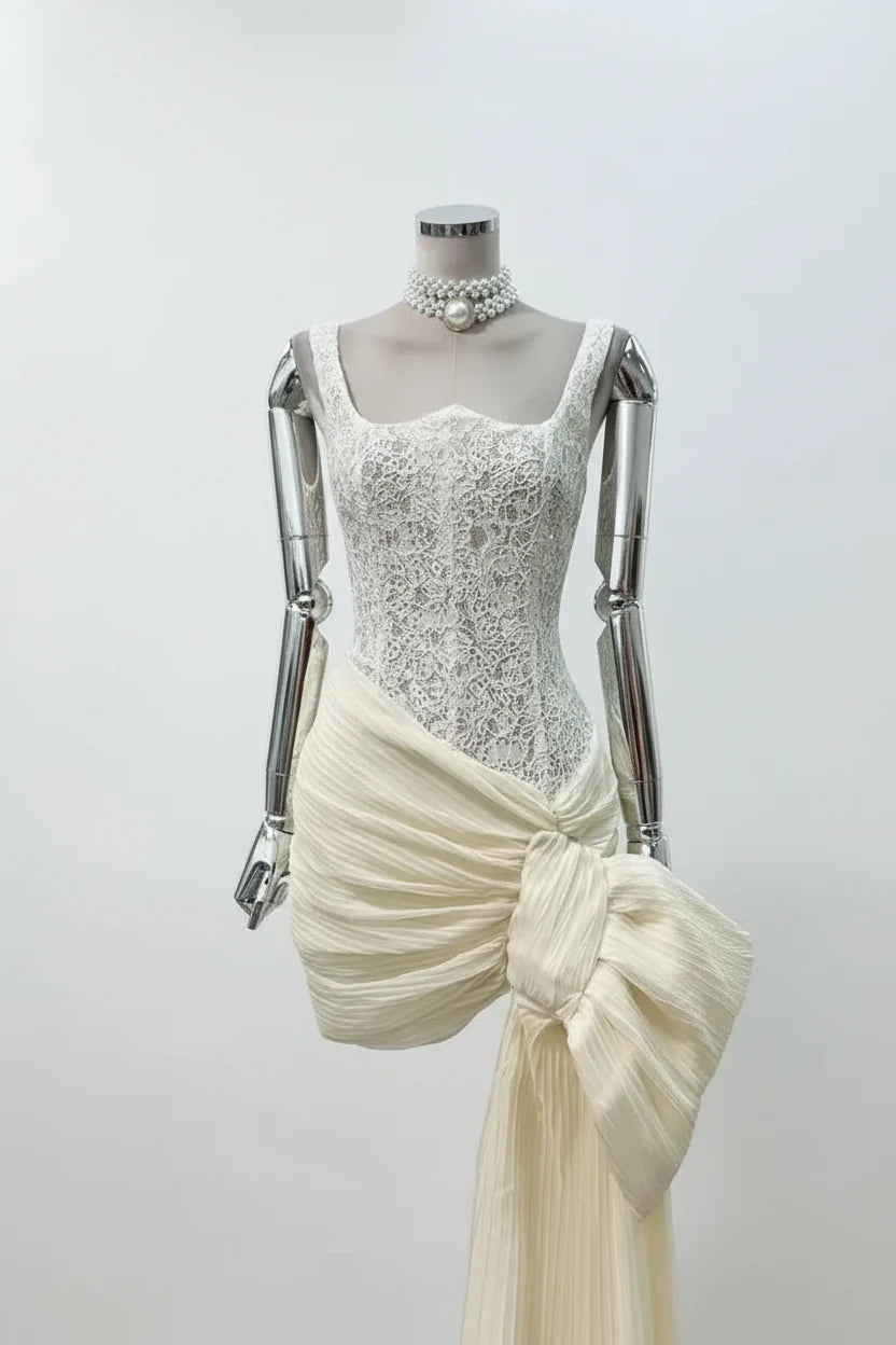 Bow Corset Mini Dress