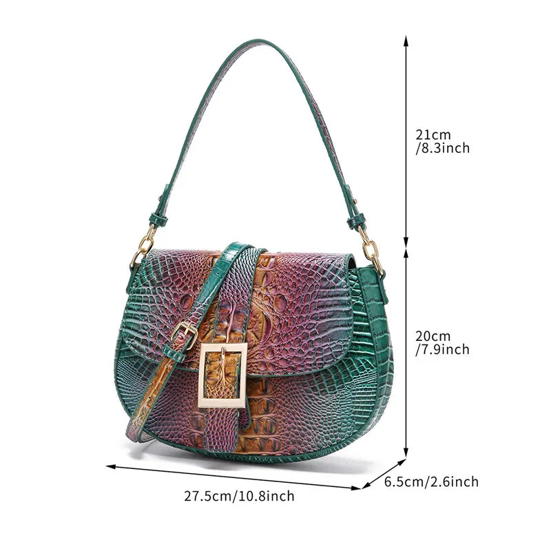 Reptile Pattern Crossbody Bag