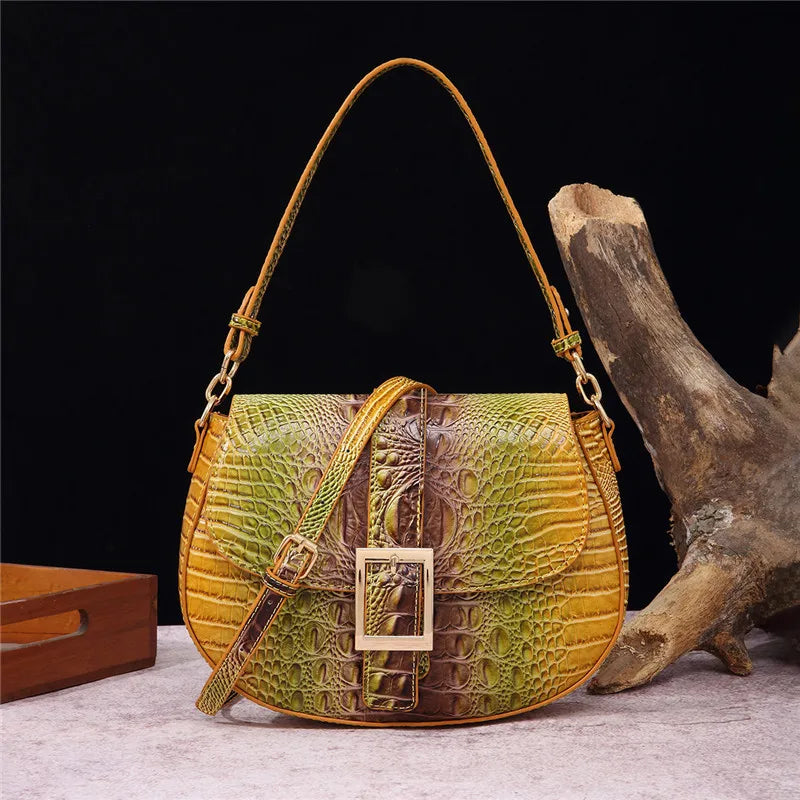 Reptile Pattern Crossbody Bag