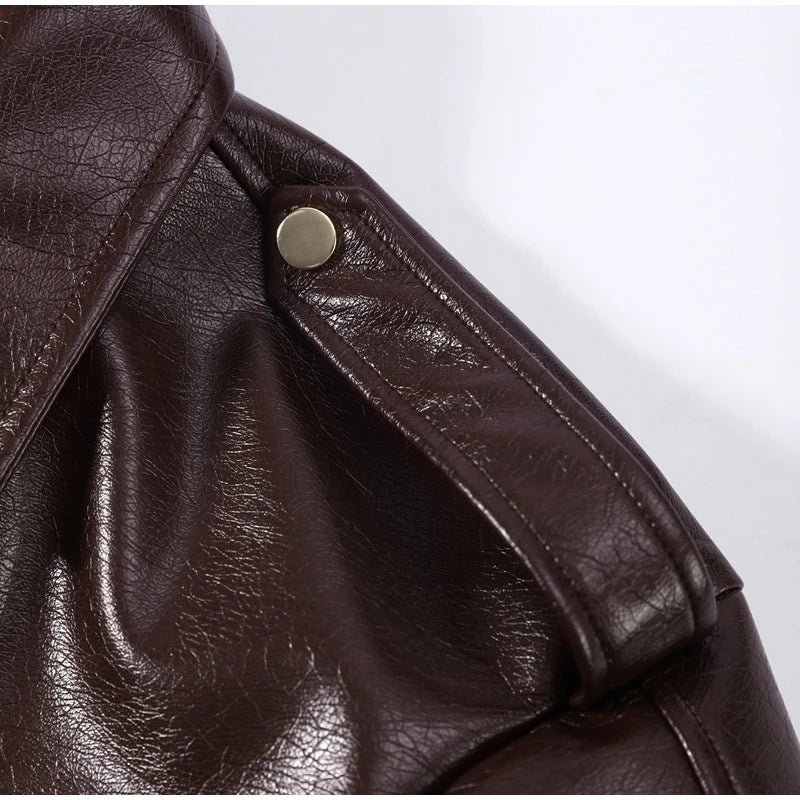 Vintage Leather Biker Jacket