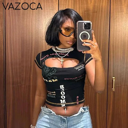 Graphic Cut Out Top