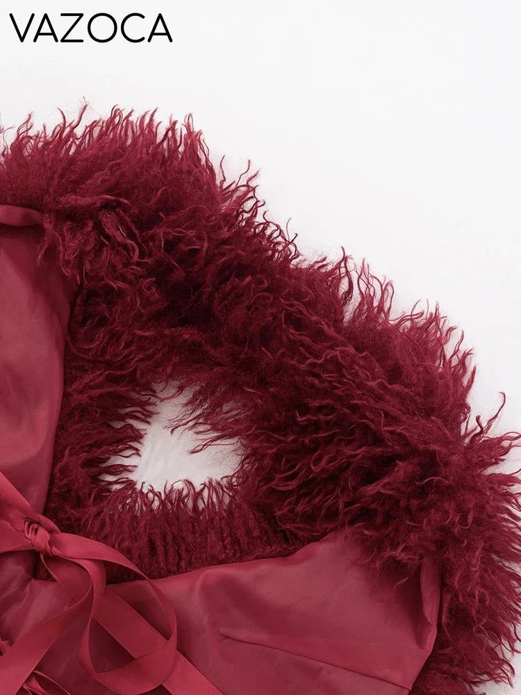 Aubree Fur Pants Set