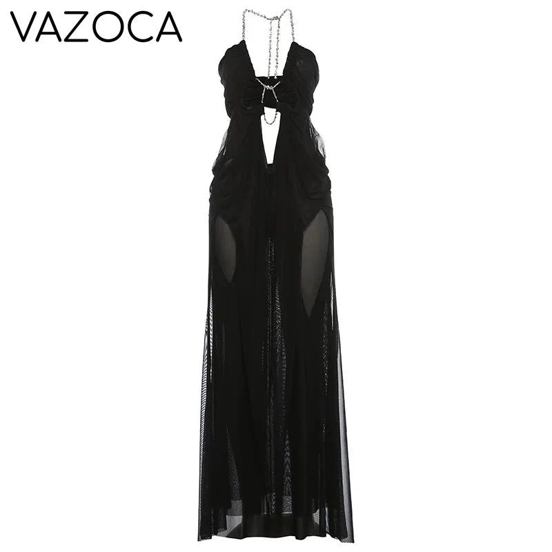 Nina Ruched Maxi Dress