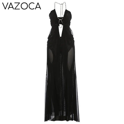 Nina Ruched Maxi Dress