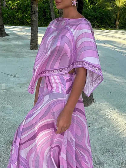 Vintage Maxi Skirt Set
