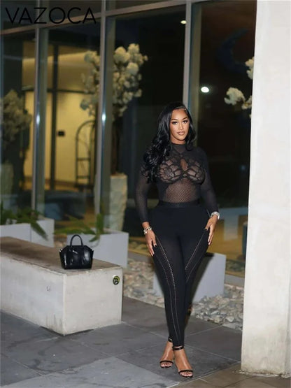 Ashli Mesh Pants Set