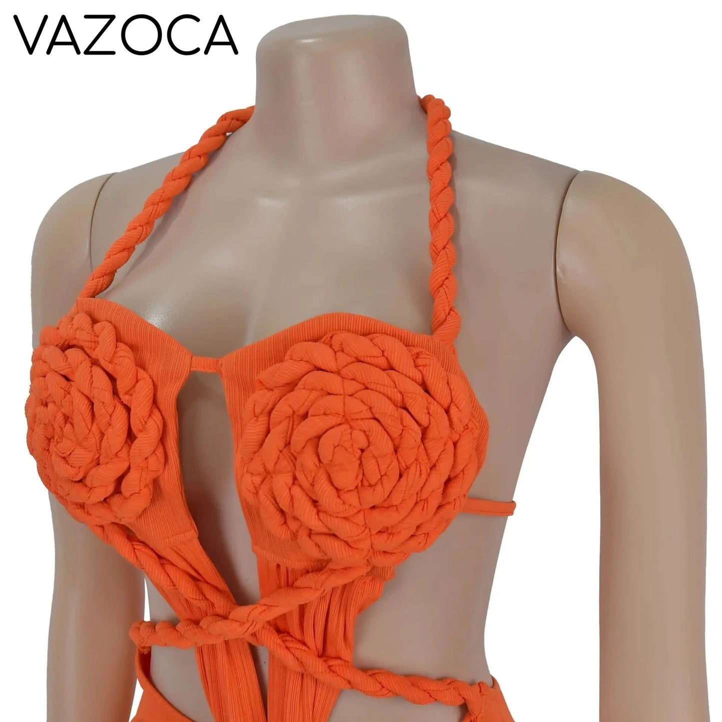 Hemp Rope Ruched Knit Dress