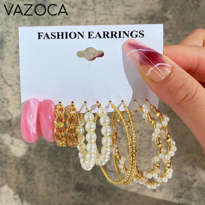 Bohemia Vintage Hoop Earring Set AY 54680