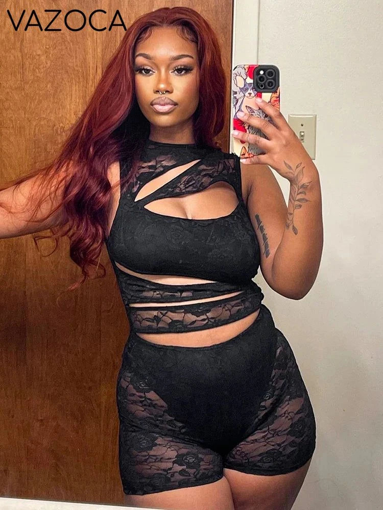 Gloria Mesh Romper