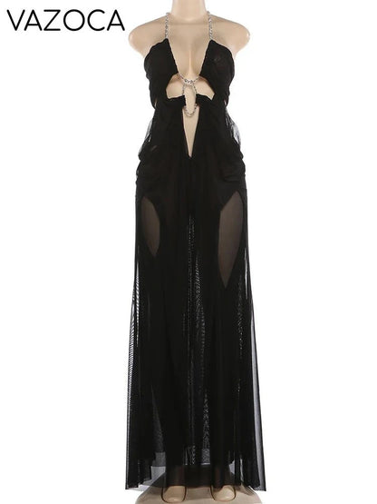 Nina Ruched Maxi Dress