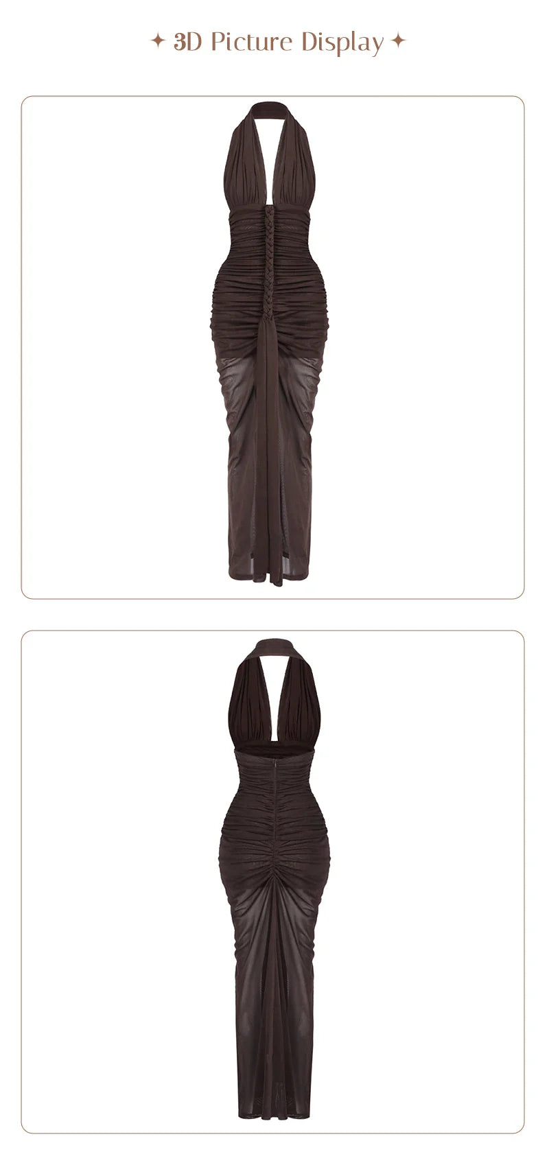 Maria Ruched Maxi Dress