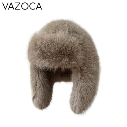Plush Earflap Fur Hat