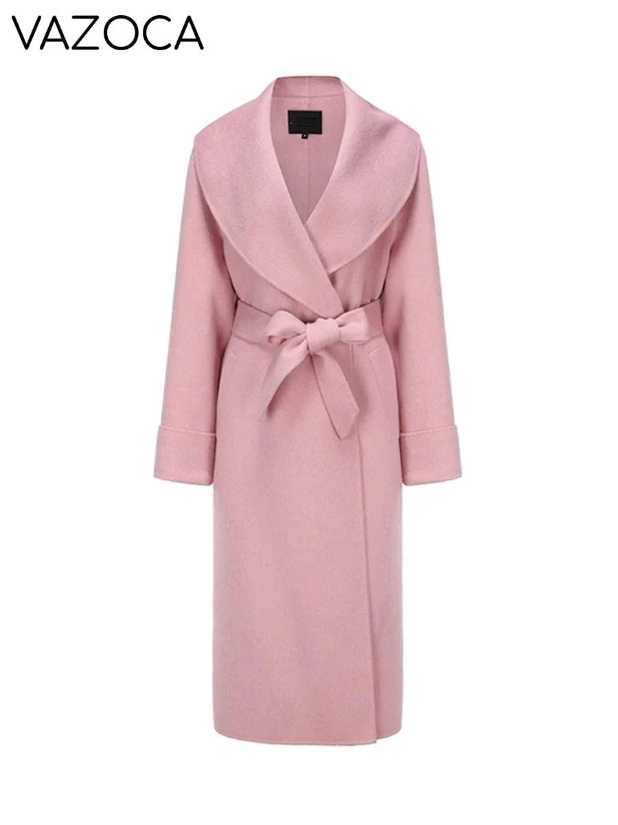 Pink Tunic Trench Coat