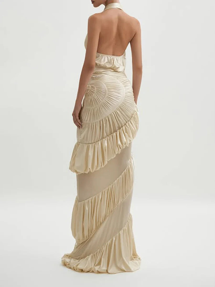 Katrine Ruffles Maxi Dress