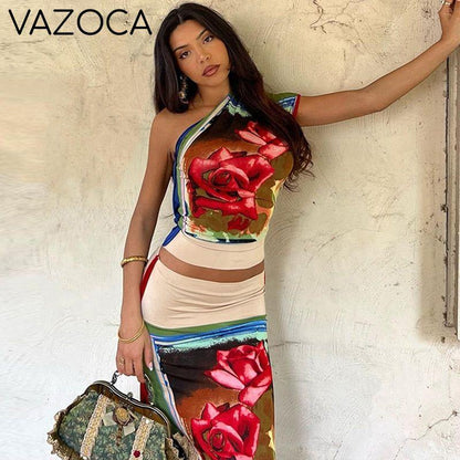 Vacation Flower Skirt Set