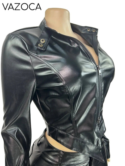 Timeless Leather Short Set