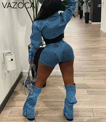 Landi Denim Tracksuit Set