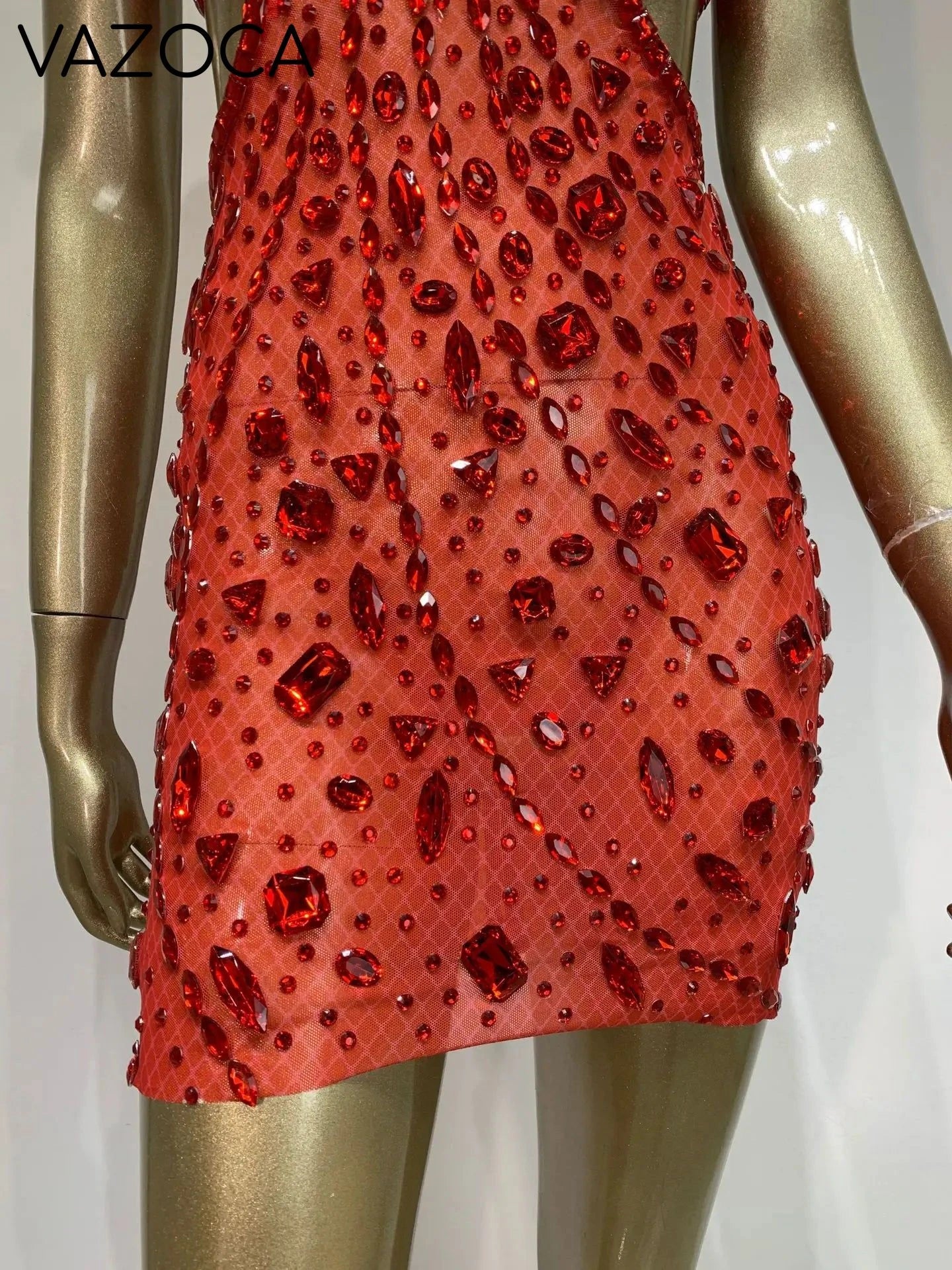 Anaya Mesh Sequins Mini Dress