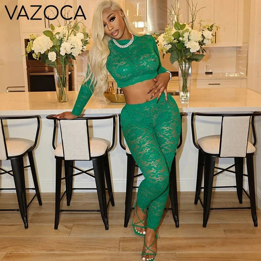 Floral Lace Two Piece Set