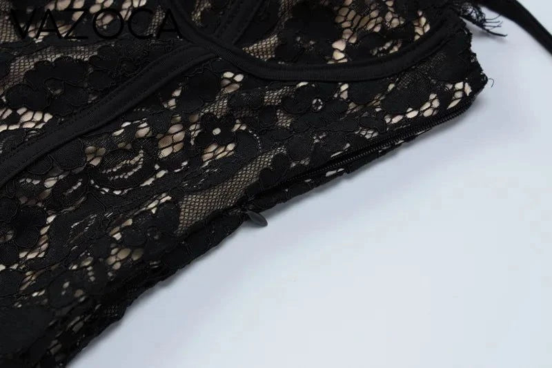 Double Lace Mini Dress