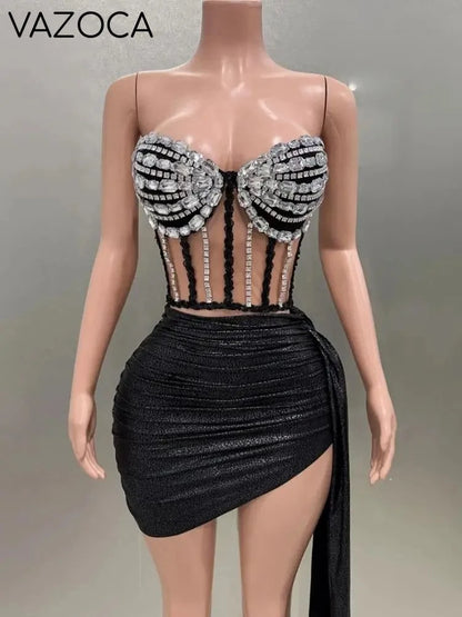 A Star Strapless Skirt Set
