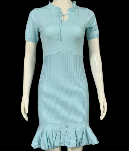 Talina Knit Ruffle Mini Dress