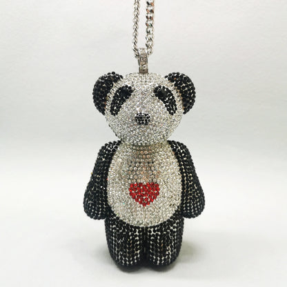 Mini Bear Diamond Clutch Bag