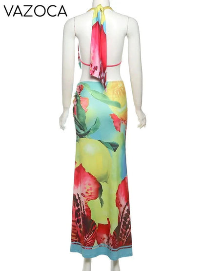 Amya Maxi Skirt Set