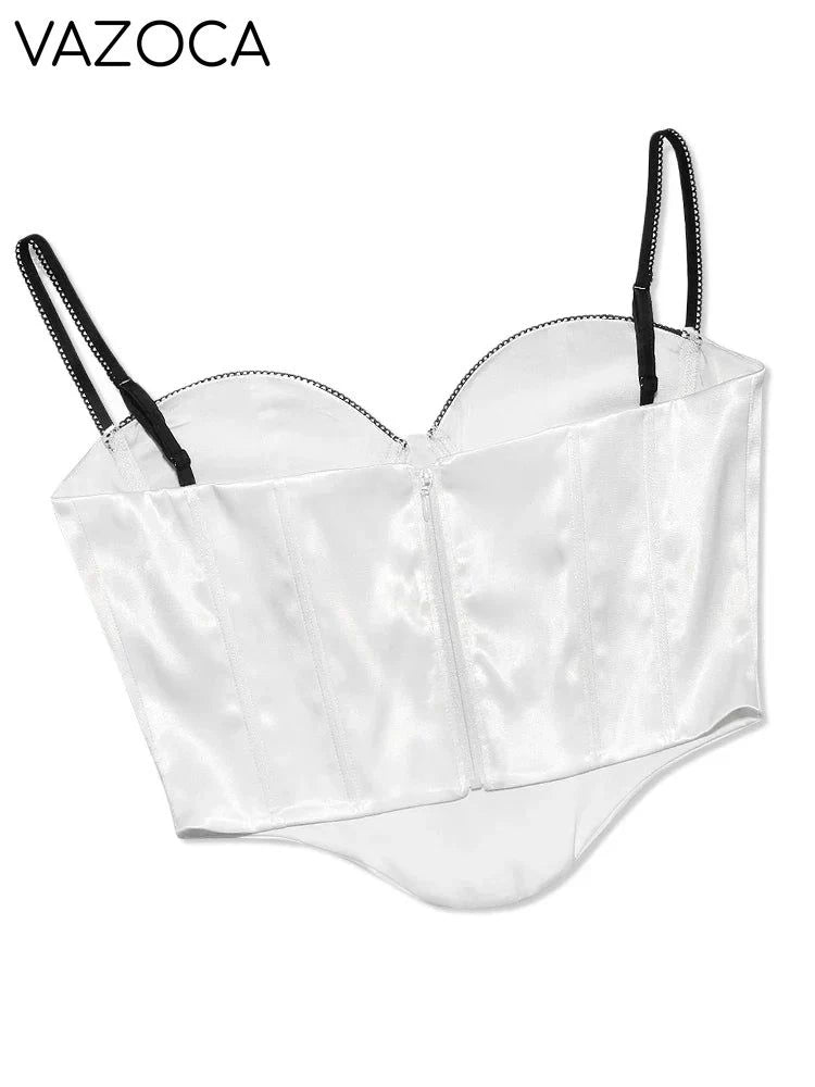 Satin Bustier Corset Top